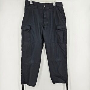 5.11 Tactical Pants Mens 35.5 Large TDU‎ Cargo Black Outdoors Relaxed FIt